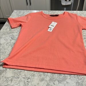 Vintage AllPoints by Reference Point Short Sleeve Coral Women's Top